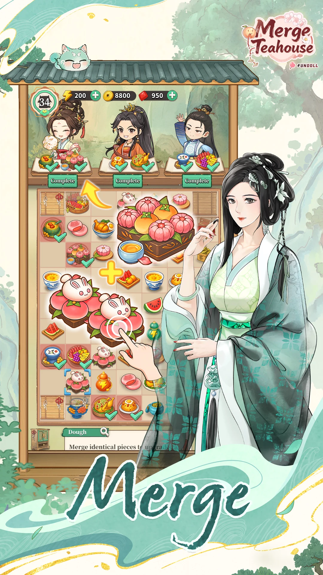 Merge Teahouse screenshot